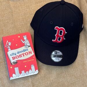 New Era Youth Black and Red Cap